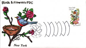 #1984 New York Birds - Flowers Slyter FDC