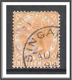 Straits Settlements #49 Queen Victoria Used