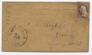 1850s Greenville MI cover #11 [H.618]