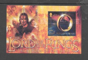 ISLE OF MAN - CLEARANCE SALE! #1021 LORD OF THE RINGS S/S MNH