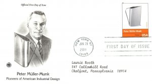 US FIRST DAY COVERS SET OF 3 PIONEERS OF AMERICAN INDUSTRIAL DESIGN PCS CACHET