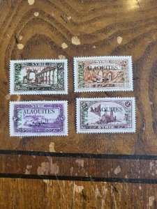 Stamps Alaouites Scott #C5-8 h