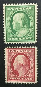 MOMEN: US #331-332 MINT OG H #26663