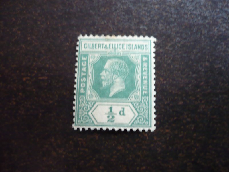 Stamps - Gilbert & Ellice - Scott# 27 - Mint Hinged Part Set of 1 Stamp