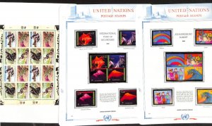 United Nations Stamp Collection in White Ace Album, Mint NH, 2002-2005