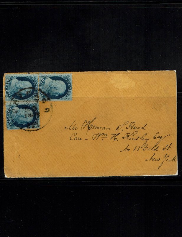 Scott 24 F/VF on cover. SCV - $120.00