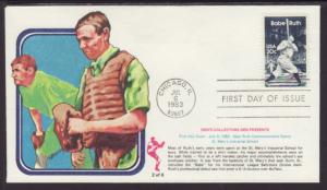 US 2046 Babe Ruth 1983 Den's Collectors U/A FDC