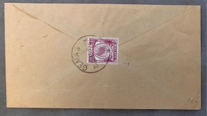 Negri Sembilan 1949 cover to Penang Turf Club, with scarce GEMAS cancel