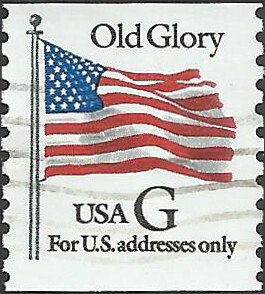 # 2889 USED G STAMP OLD GLORY