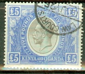 IZ: Kenya Uganda Tanganyika 41 used rev cancel (Scott CV for rev cancel) CV $375