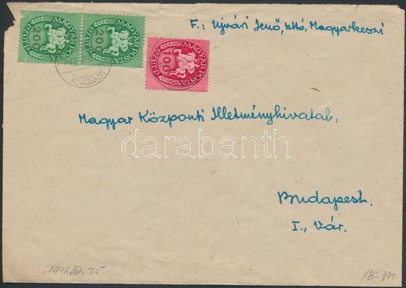 Hungary stamp Inflation cover Cover 1946 Inflation of the Pengõ WS223072