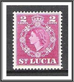 St Lucia #158 QE II MHR