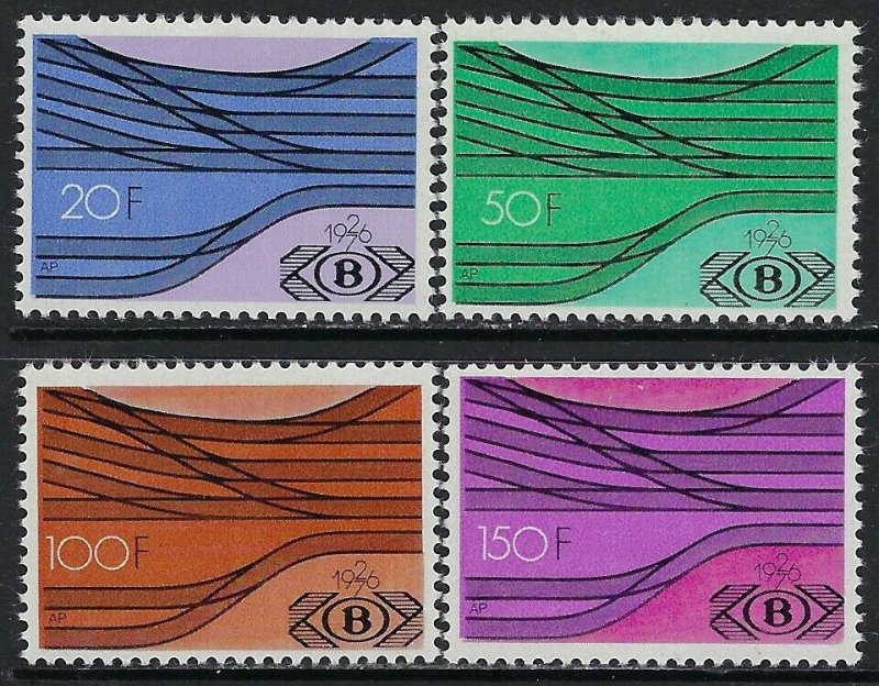 Belgium Scott Q433-Q436 Mint Never Hinged