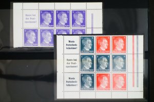 Germany Mint Tete-Beche Pairs Blocks Stamp Lot