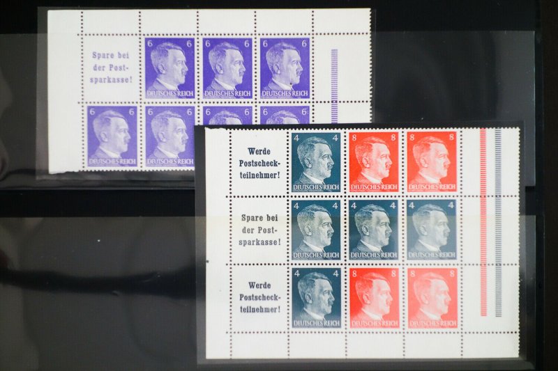Germany Mint Tete-Beche Pairs Blocks Stamp Lot