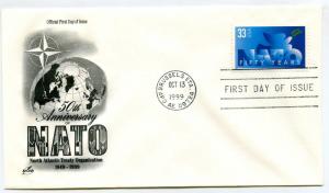 3354 50th Anniversary of NATO,  ArtCraft, FDC