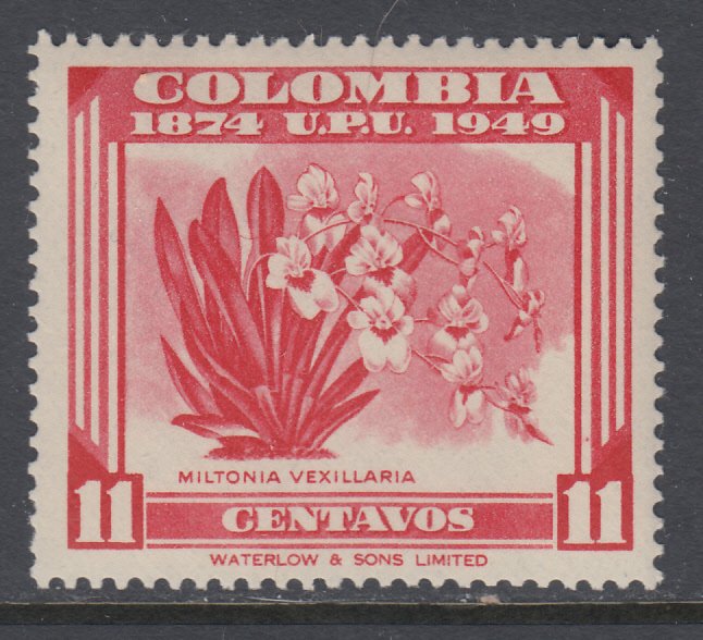 Colombia 585 UPU Flower MNH VF