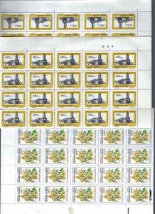 Argentina 1978-1987, 3 Good Values in Full Sheets of 100 MNH