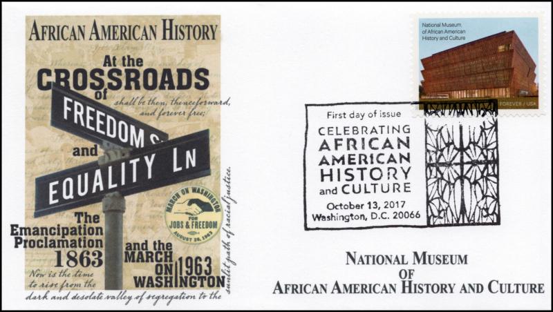 17-346, 2017, African American History and Culture, Pictorial, FDC, Washington