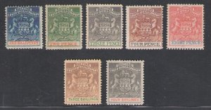 1892-94 British South Africa Company, Stanley Gibbons n. 18/26 - MNH**