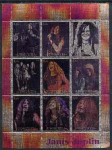 UDMURTIA - 2000 - J. Joplin -Perf 12v Foil Sheet-Mint Never Hinged-Private Issue