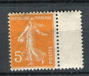 FRANCE; 1920s early Sower issue fine MINT MNH unmounted 5c. Marginal