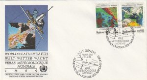 United Nations Geneva   Weather Watch  1989  Sc# 176-7