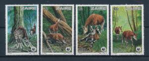 [54048] Congo Zaire 1984 Wild animals Mammals WWF Okapi MNH