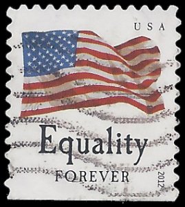 #4647 (45c Forever) Four Flags Equality Booklet Single 2012 Used