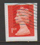 GB QE II Machin SG U2968d - 1st vermillion  - date code M14L - Source  S 