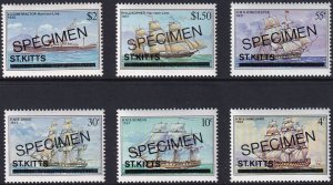 Sc# 49s / 66s St Kitts 1981 Birds complete SPECIMEN set MNH CV Scotts N/L