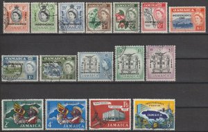 JAMAICA 1962/63 SG 181/196 USED