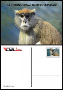 GUINEA BISSAU 2023 - STATIONERY CARD - APES MONKEYS-