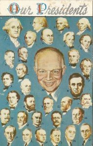 Eisenhower OUR PRESIDENTS postcard