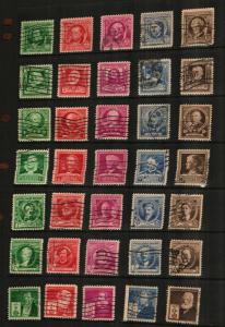 USA1940 Scott 859-93 Famous Americans Cmplt u fvf set scv $16.05 less 80%=$3.20