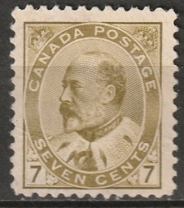 Canada 1903 Sc 92b/i MNG(*) greenish bistre