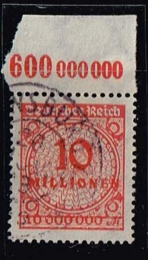 Germany 1923,Sc.#286 used with Margin A.cv.€30