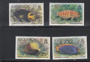 Ascension # 262-265, Fish, Mint NH, 1/2 Cat.