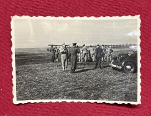 WW2 WWII Original German Military wartime Photo Luftwaffe Airfield Planes Pilots