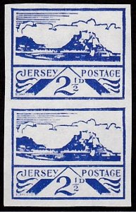 Jersey # N7,German Occupation, Reprint, Pair Mint NH