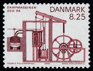 Denmark 912 MNH Steam engine