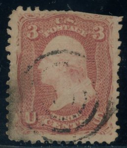 US Stamp #85 Washington 3c - PSE Cert - Used - CV $1050.00 - See Description