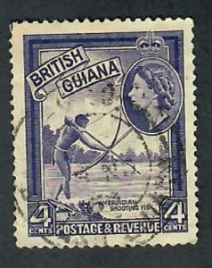 British Guiana #256 used single
