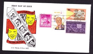 1727 Talking Pictures Unaddressed Jack Davis combo FDC