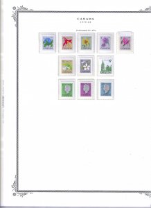CANADA COLLECTION 1953-1999 SCOTT PAGES-CLEAR MOUNTS- MINT NH SCOTT BINDER/COVER
