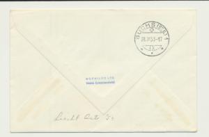 LIECHTENSTEIN 1953 NATIONAL MUSEUM SET ON REG FIRST DAY COVER, SCARCE(SEE BELOW)