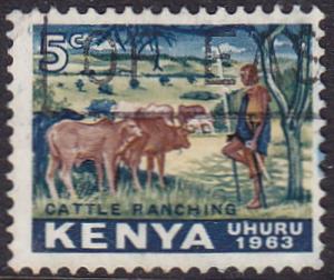 Kenya 1963 SG1 Used