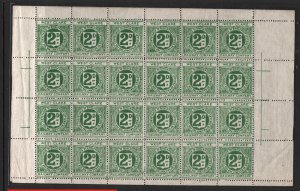GB Ireland WEST CLARE RAILWAY Letter Stamp 2d FULL SHEET {ex Lacy-Spencer}SS4835