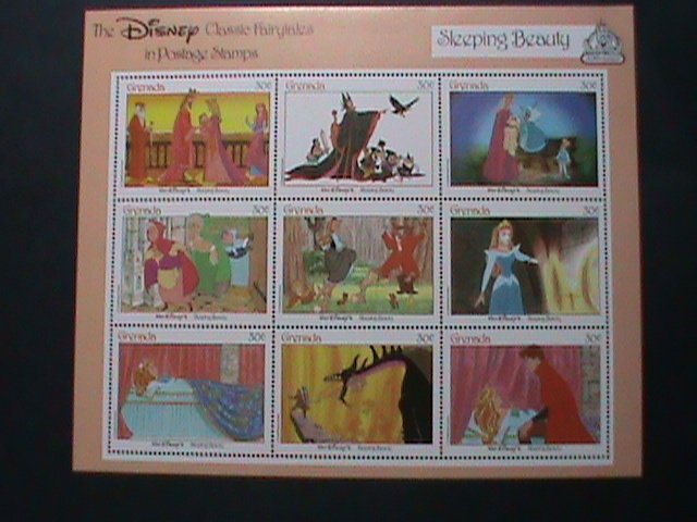 GRANADA- DISNEY CARTOON-SLEEPING BEAUTIFUL FULL SHEET MNH-VERY FINE