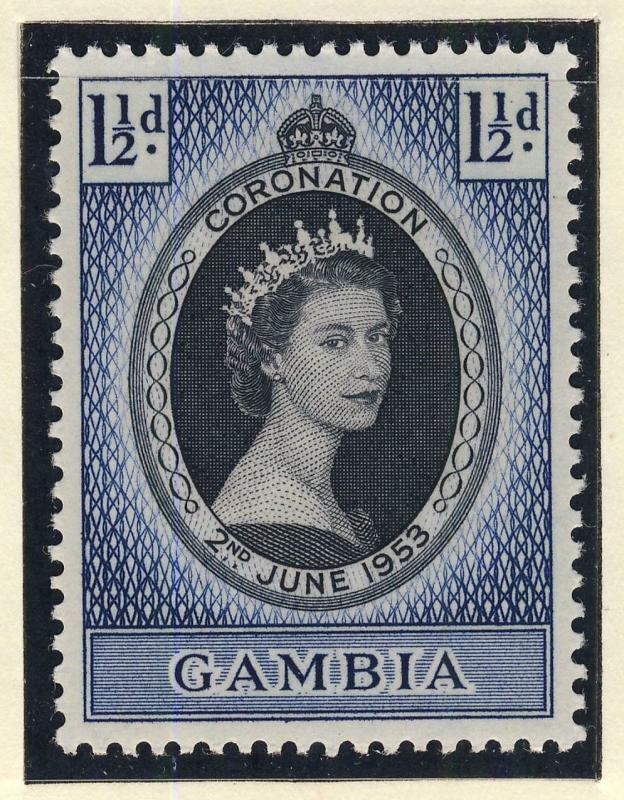 THE GAMBIA - 1953 - QEII CORONATION SG 170 / Scott 152 - U/M**